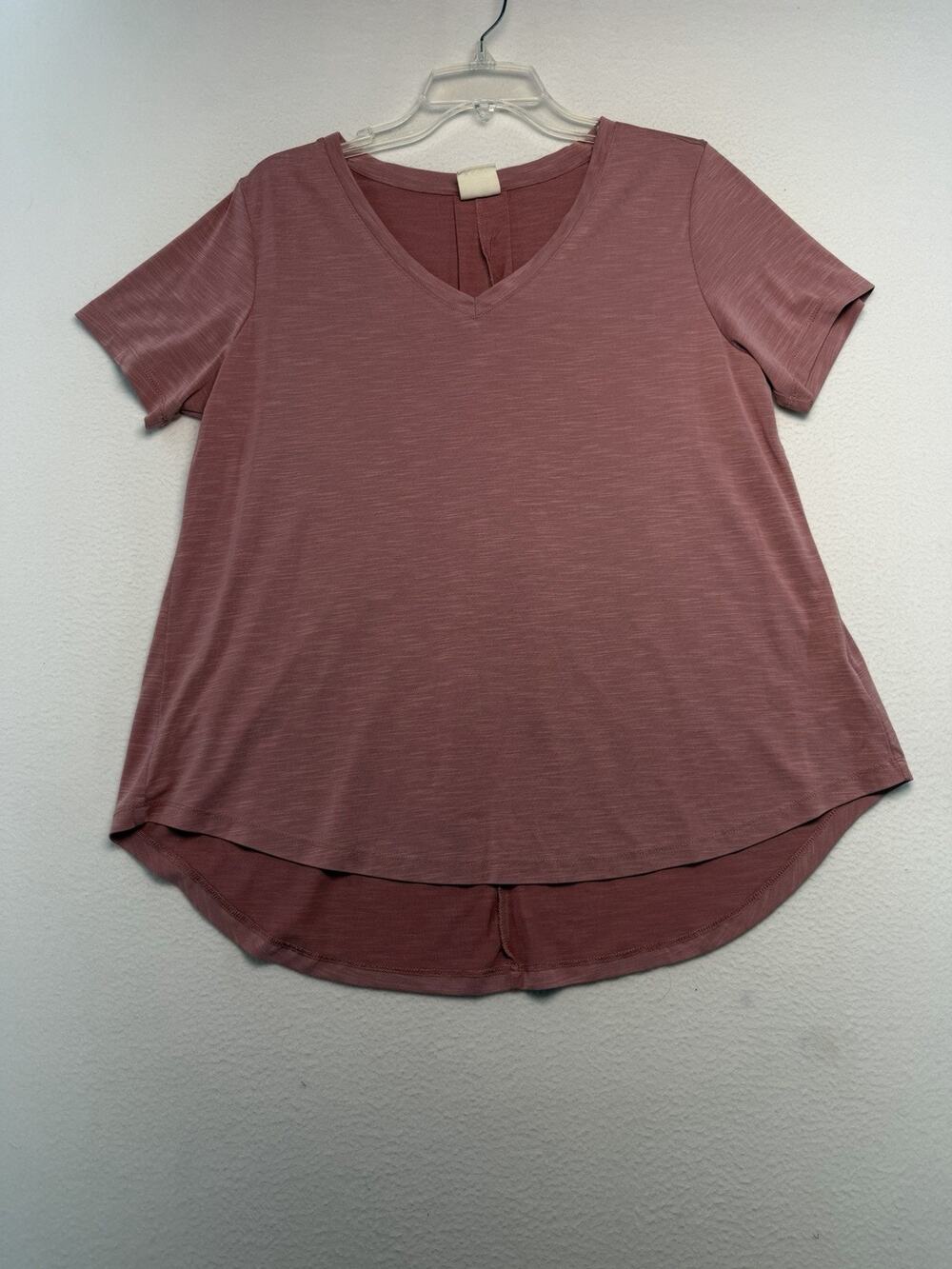 Mod Ref Women Shirt Size L Pink Soft Casual Flowy Comfort Travel Athletic Sport